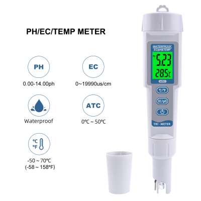 Ph Ec-983 Pen Type Waterproof Ph/Ec Temp Meter