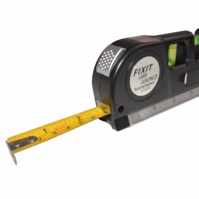 Laser Level Horizon Vertical Measure Tape 8FT Aligner lv-03 TTE02401